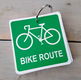 Sleutelhanger met notitieboekje eraan - Bike Route - nieuw - 1 - Thumbnail
