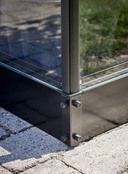 Tuinkas Qube 68, zwart gecoat - 1