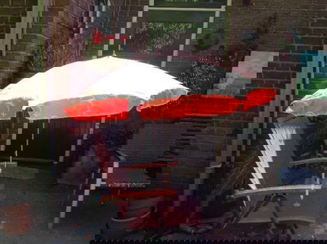 Parasol, om aan de stoel, box, of kinderwagen - te bevestigen - doorsnede 1.20 - - 0