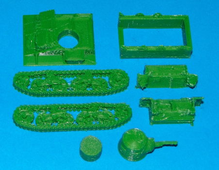 Belgische T.15 tankette - 3D-print in diverse schalen - 2