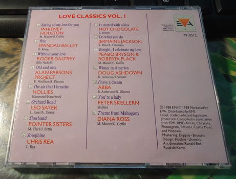 De originele verzamel-CD Love Classics Volume 1 van EVA. - 5