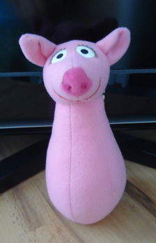 Vier knuffelfiguurtjes uit Sesamstraat (hoogte: 18 cm). - 3