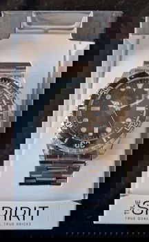 Nieuw horloge met metalen band en stainless steel achterkant - 6