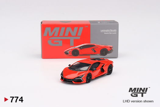 Mini GT 1/64 - Lamborghini Revuelto Arancio Dac Lucido Mgt301 - 3