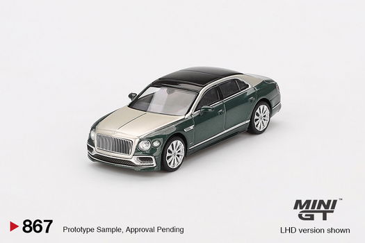 Mini GT 1/64 - Bentley Flying Spur White Sand Verdant Mgt290 - 0