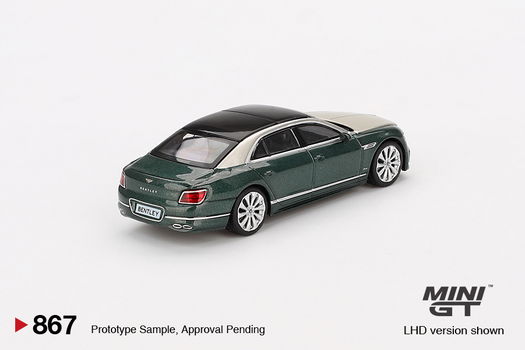 Mini GT 1/64 - Bentley Flying Spur White Sand Verdant Mgt290 - 1