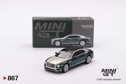 Mini GT 1/64 - Bentley Flying Spur White Sand Verdant Mgt290 - 3