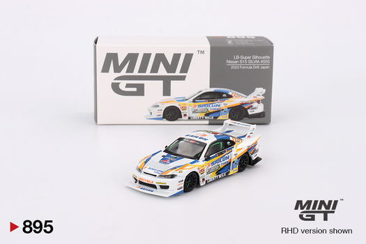 Mini GT 1/64 - Nissan LB-Super Silhouette S15 SILVIA #555 2023 Mgt296 - 3