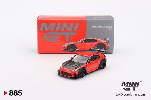 Mini GT 1/64 - Toyota GR86 LB★Nation Red Mgt298 - 3