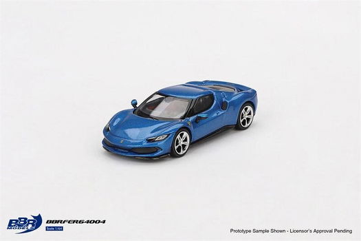 BBR 1/64 Ferrari 296GTB Blu Corsa BBR015 - 0