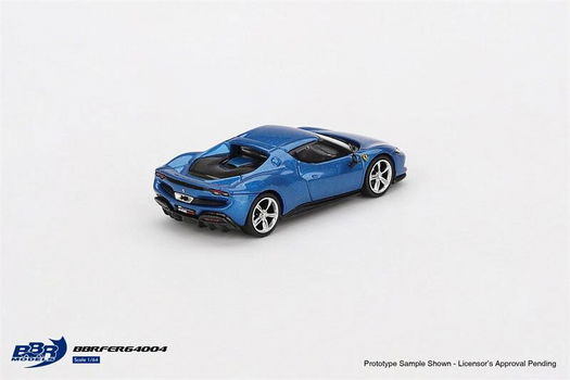 BBR 1/64 Ferrari 296GTB Blu Corsa BBR015 - 1