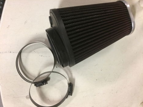 Klembanden voor bv.: Luchtfilter of ander, zwart, max.85 mm (luchtfilter is niet te koop) - 0