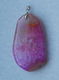 Paarse Druzy Agaat hanger, steen B, met hangeroog - 0 - Thumbnail