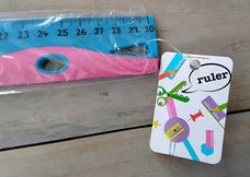 Leuke kleurrijke flexibele lineaal - 30 cm / 12 inches - nieuw