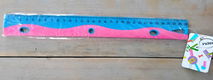 Leuke kleurrijke flexibele lineaal - 30 cm / 12 inches - nieuw - 1 - Thumbnail