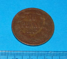 Finland - 10 penniä 1867