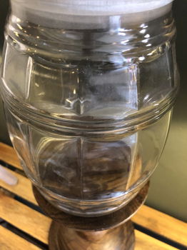 Zeer fraaie oude Brocante Winkel / Toonbank / Snoeppot. - 5