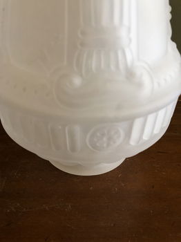 Zeer fraaie Matglas Art-Nouveau Glazen Lampenkap. - 2