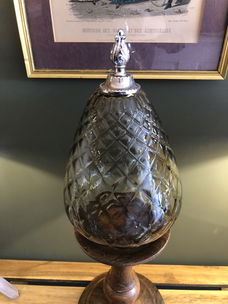 Prachtige ''Pine apple'' Glazen Lampenkap.