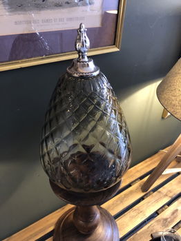 Prachtige ''Pine apple'' Glazen Lampenkap. - 3