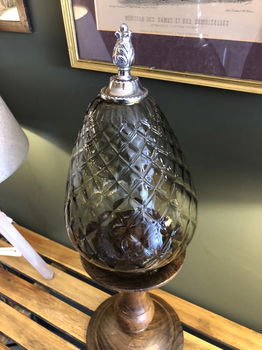 Prachtige ''Pine apple'' Glazen Lampenkap. - 4