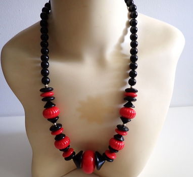 Geweldig retro collier 80-er jaren - 1