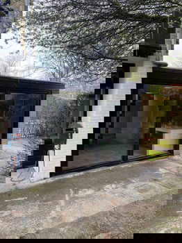 2 delige schuifpuien /kunststof / zwart/3000 x 2100 - 3