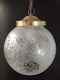 Mooie vintage hanglamp met bol van glas - 1 - Thumbnail