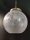 Mooie vintage hanglamp met bol van glas - 2 - Thumbnail