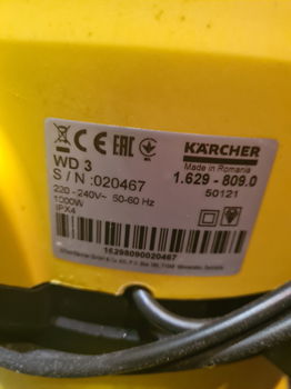 Kärcher WD 3 stofzuiger Nat- en Droogzuiger - 1000 W - - 2