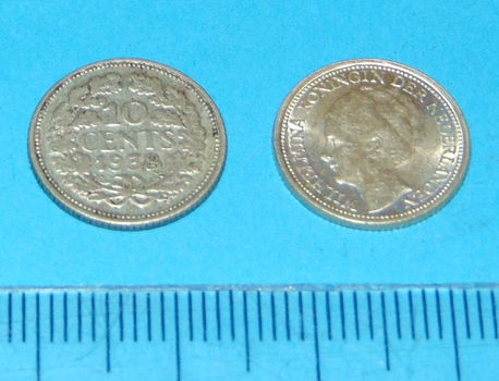 Nederland - dubbeltje 1938 - zilver - 0