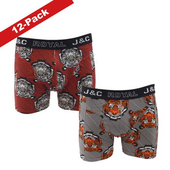J&C herenboxer print in 6- of 12-pack - 1