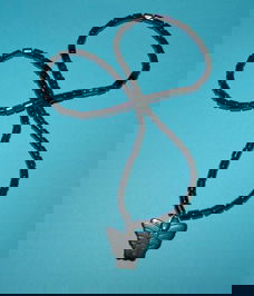 Hematiet collier met vlinder hanger