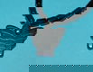 Hematiet collier met vlinder hanger - 1 - Thumbnail