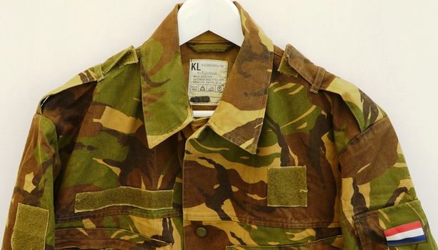 Jas, Gevechts, Uniform, M93, Woodland Camouflage, KL, maat: 6080/9500, 1990.(Nr.7) - 1