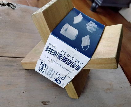 Ikea Snillrik - vintage houten waxinelichthouder met metalen cup (nieuw) - 7