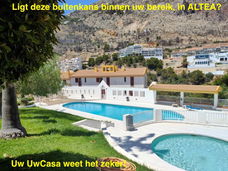 Uw eigen ruime Bungalow in ALTEA met parking in prachtige omgeving