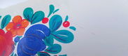 Vintage schaal van Emsa met afbeelding van bloemen - 3 - Thumbnail