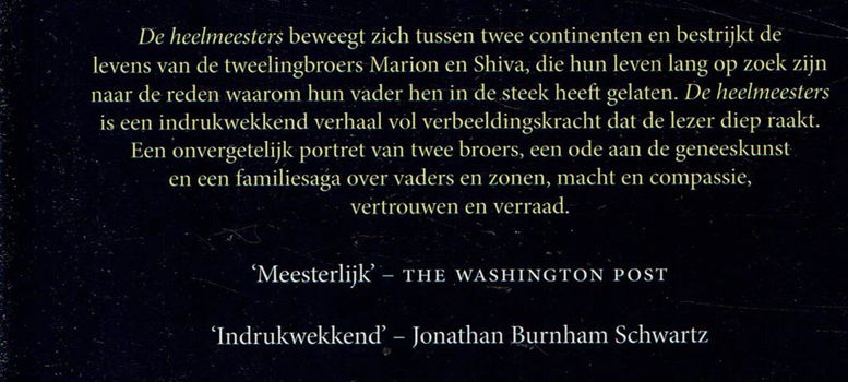 Abraham Verghese = De heelmeesters - 1