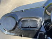 Harley primaire deksel zwart glans voor shovel en early-EVO (70-84 FX; 84-85 Softail) met solenoid - 2 - Thumbnail