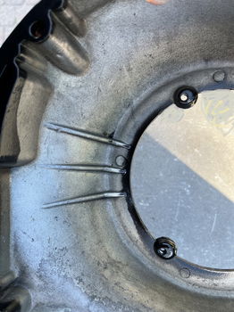 Harley primaire deksel zwart glans voor shovel en early-EVO (70-84 FX; 84-85 Softail) met solenoid - 6