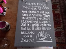 Spreuk voor in een schoonheidssalon -