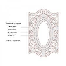 Sizzix - Framelits - Frame, Oval w/Ironwork Edges - 657557 - 1
