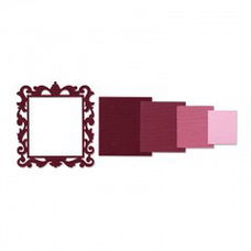Sizzix - Framelits - Frame, Square w/Ornate Edges - 657560