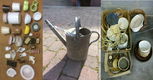 Cachepots, planten- of bloempotten en zinken gieter ideaal om bloemschikken of andere (lek vrij) - 0 - Thumbnail