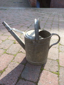 Cachepots, planten- of bloempotten en zinken gieter ideaal om bloemschikken of andere (lek vrij) - 6