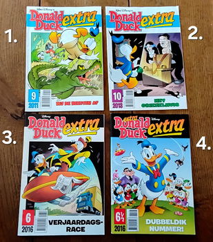 4x Donald Duck Extra - Walt Disney - 0