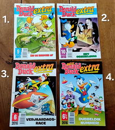 4x Donald Duck Extra - Walt Disney