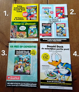 4x Donald Duck Extra - Walt Disney - 1