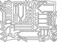 Sizzix - Thinlits - Card Front, Arrows - 660105 - 1
